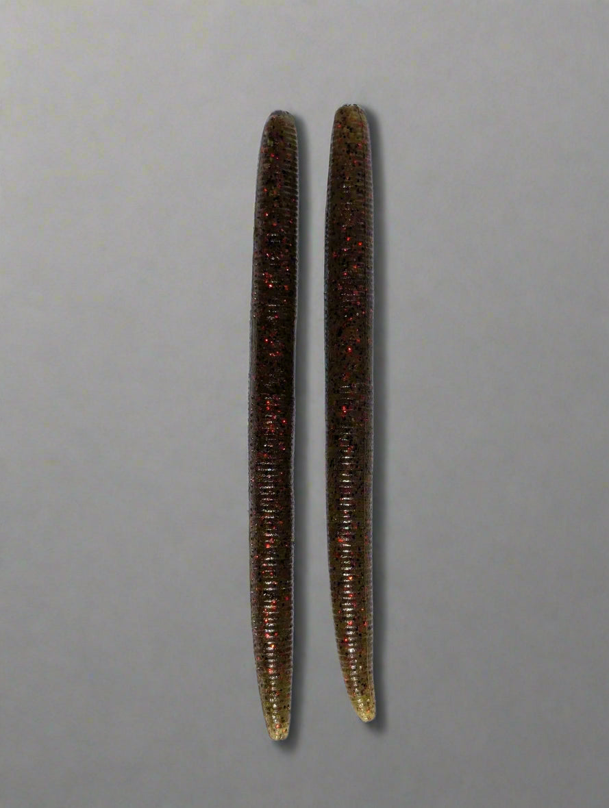 Green Pumpkin Red Flake Demo Stick