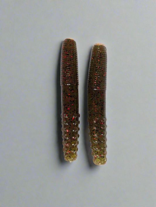 Green Pumpkin Red Flake Boot Bit
