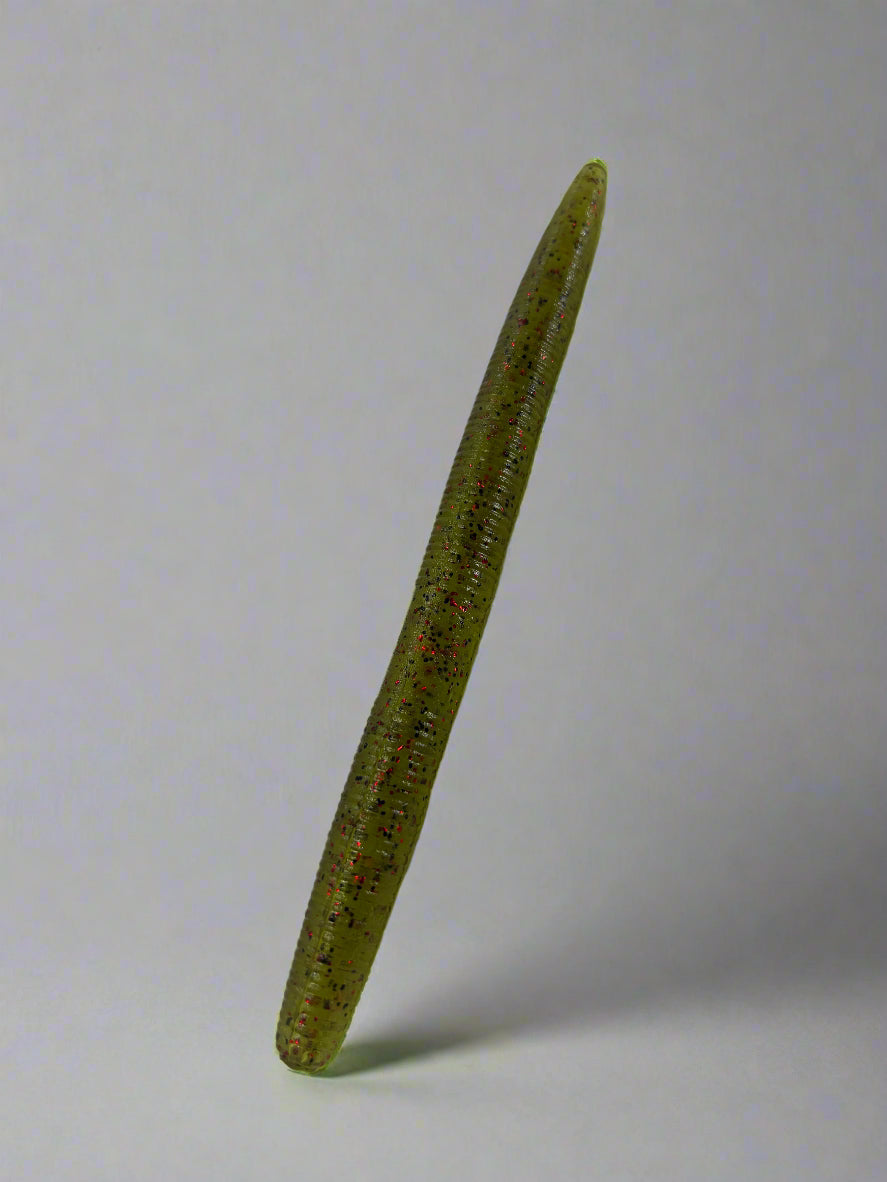 Green Pumpkin Red Flake Demo Stick